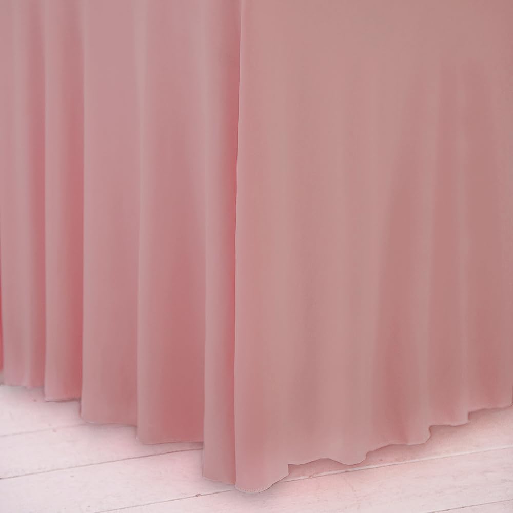 Your Magic Moment Dusty Pink Table Cloth Rectangle Table Skirts - Spandex Table Covers 6 ft 2pcs Banquet Linen Tablecloth - Green Party Decorations Decor - Manteles de Mesa de Tela para Fiestas