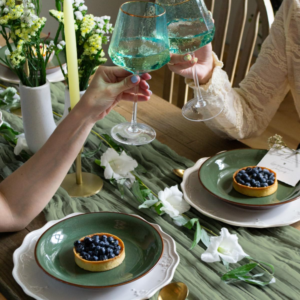 Gauze Table Runner Bulk sage Green Set of 2 Items, 12 ft Cheesecloth Runner for Table Rustic Table Runner 142 in for Boho Wedding Table Linen Cheesecloth Runner sage Green Party Decor