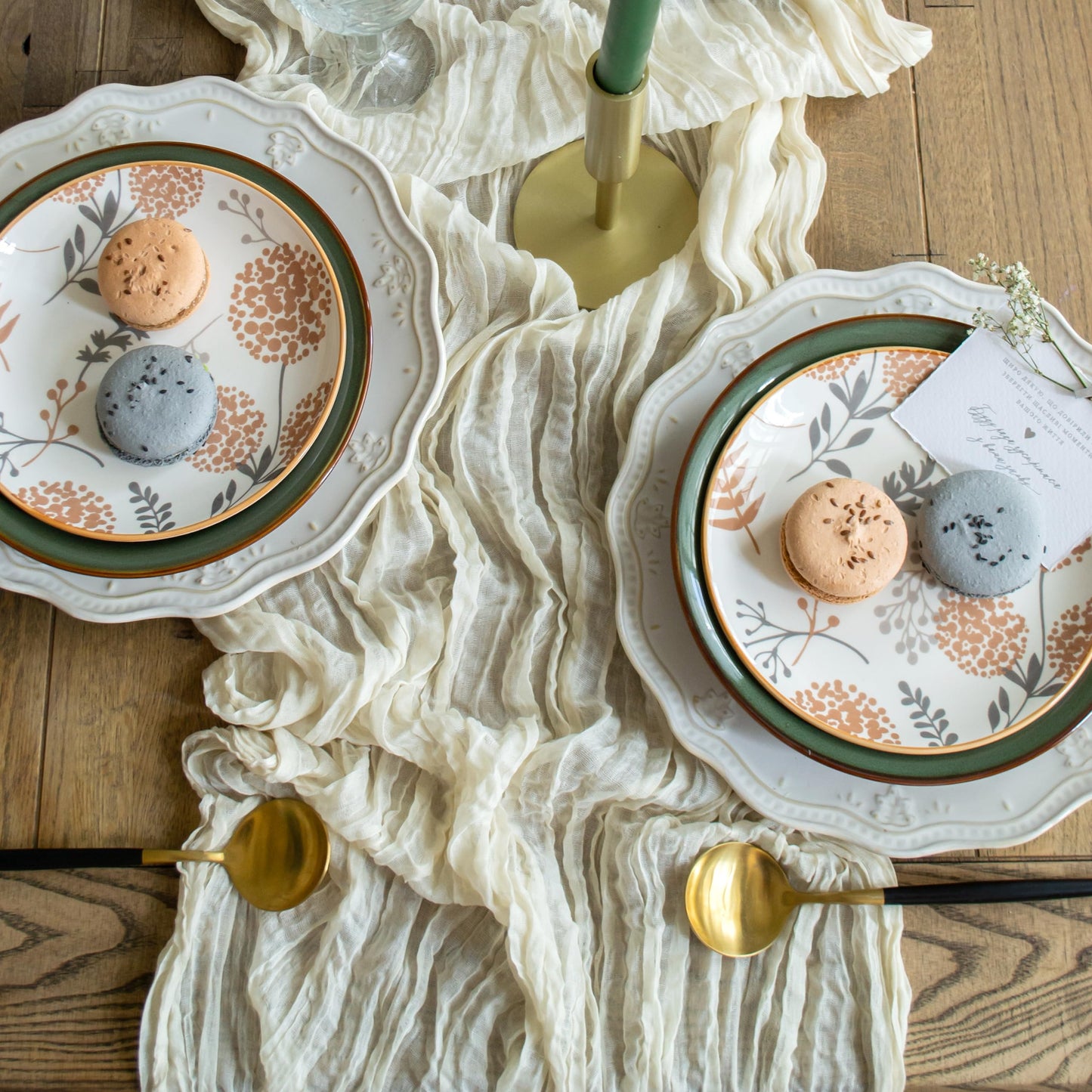 Ivory Cheesecloth Table Runner Set of 6 Runners 12 ft 142 in Long Each Cream Gauze Table for Wedding Table Baby Shower Decorations or Bridal Shower Decor Modern Table Runner Boho Table Decor