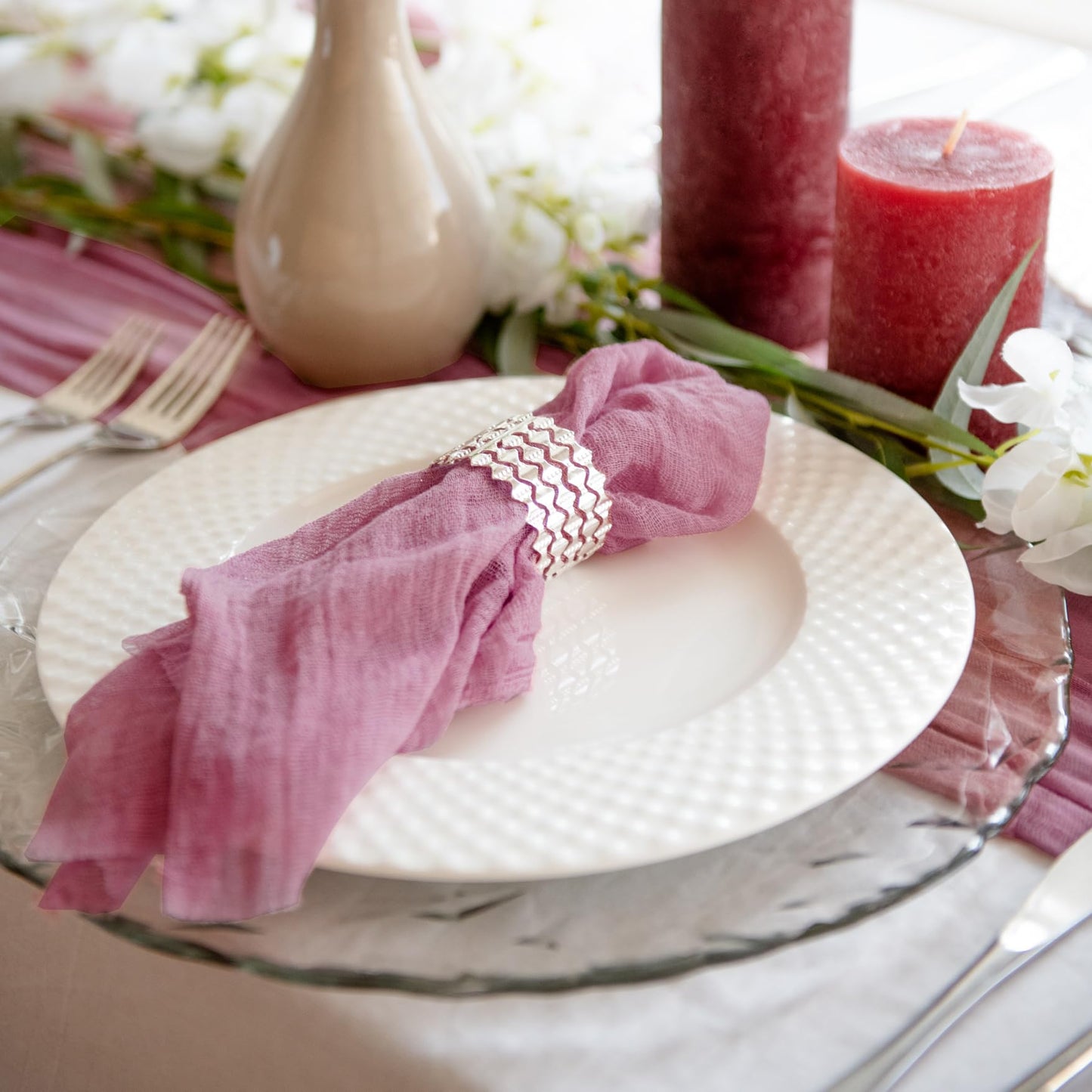 Dusty Pink Table Runner Cheesecloth 142 in 12 ft Rustic Gauze Runner Farmhouse Wedding Runner, Cheese Cloth Tablecloth, Gauze Cheese Cloth Runner, Wedding Shower Rustic Theme Tablecloth